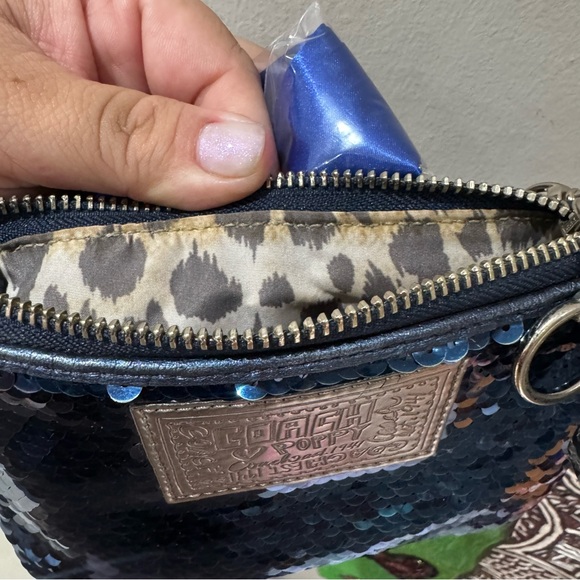 Coach Blue Sequins Poppy Crossbody - Picture 15 of 16